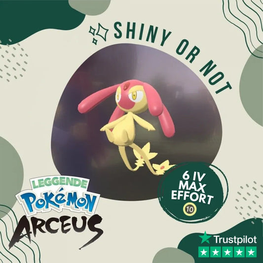 Mesprit Shiny ✨ Legends Pokémon Arceus 6 Iv Max Effort Custom Ot Level Gender