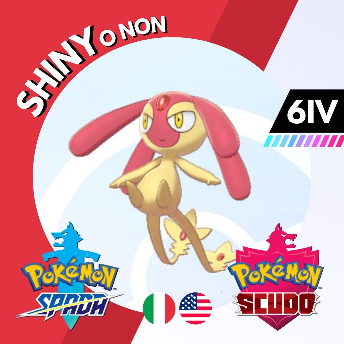 Mesprit Shiny o Non 6 IV Competitivo Legit Pokemon Spada Scudo Sword Shield