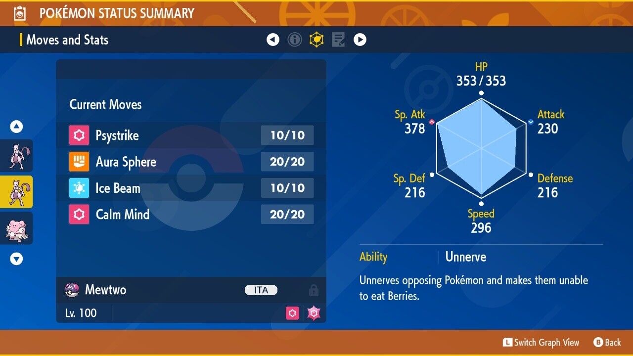Mewtwo Unrivaled Tera Raid Mark Event Untouched Legit Pokémon Scarlet Violet Non shiny Lv. 100 by Shiny Living Dex | Shiny Living Dex