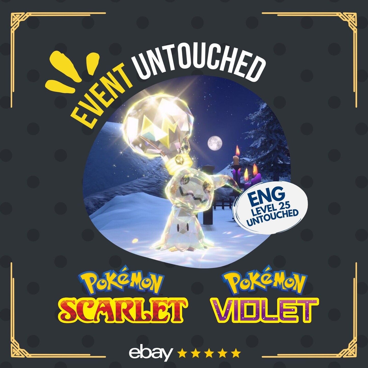 Mimikyu Trixie Event October 231006 Gamestop Untouched Pokémon Scarlet Violet Non Shiny Lv. 25 by Shiny Living Dex | Shiny Living Dex