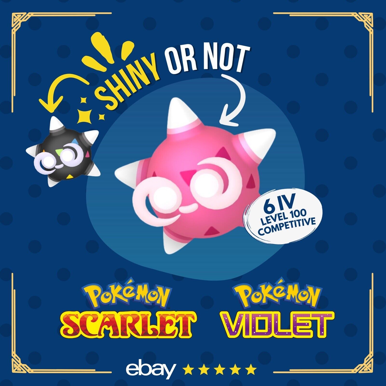 Minior Red Shiny or Non ✨ 6 IV Competitive Customizable Pokémon Scarle – Shiny Living Dex