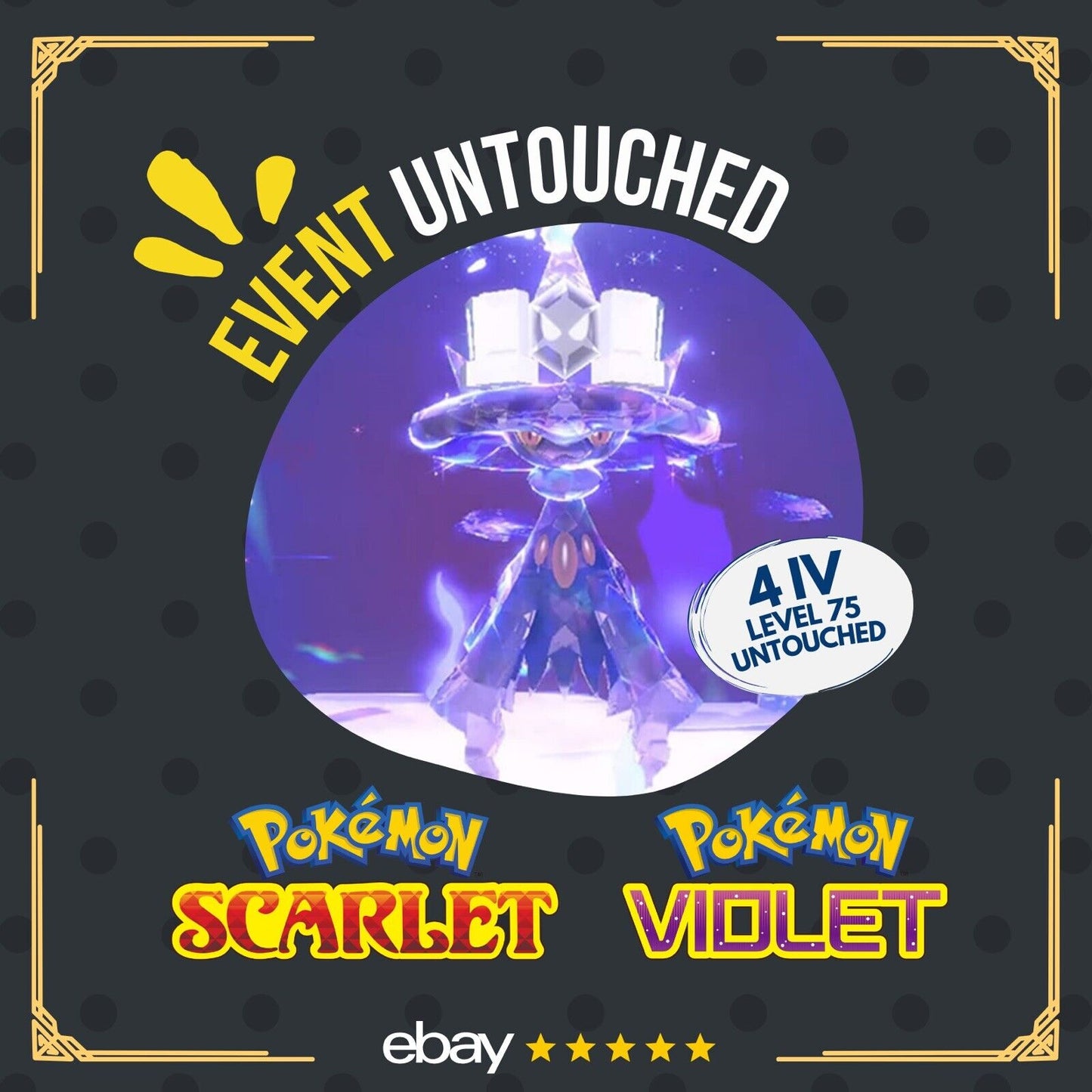 Mismagius Spotlight Tera Raid 5 Stars Event Untouched Pokémon Scarlet Violet Non Shiny Lv. 75 by Shiny Living Dex | Shiny Living Dex