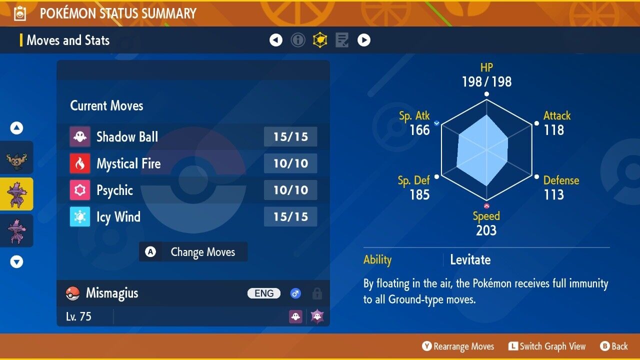 Mismagius Spotlight Tera Raid 5 Stars Event Untouched Pokémon Scarlet Violet Non Shiny Lv. 75 by Shiny Living Dex | Shiny Living Dex
