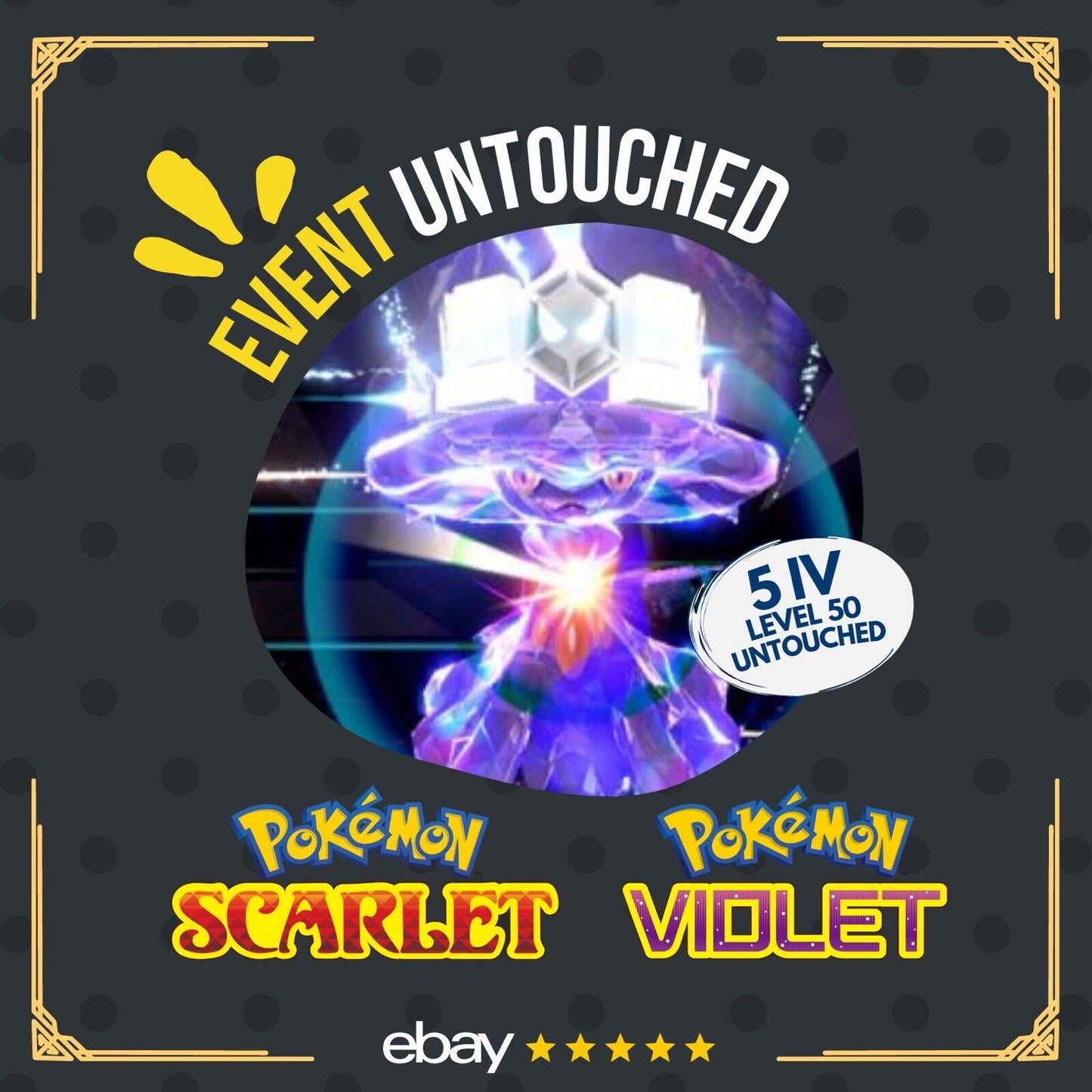 Mismagius Spotlight Tera Raid Event January 23 Untouched Pokémon Scarlet Violet Non Shiny Lv. 75 by Shiny Living Dex | Shiny Living Dex