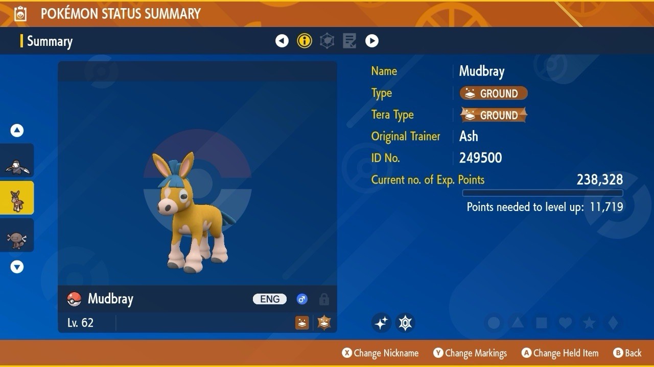 Mudbray Shiny Mass Outbreak August 25 Event Untouched IV Pokémon Scarlet Violet