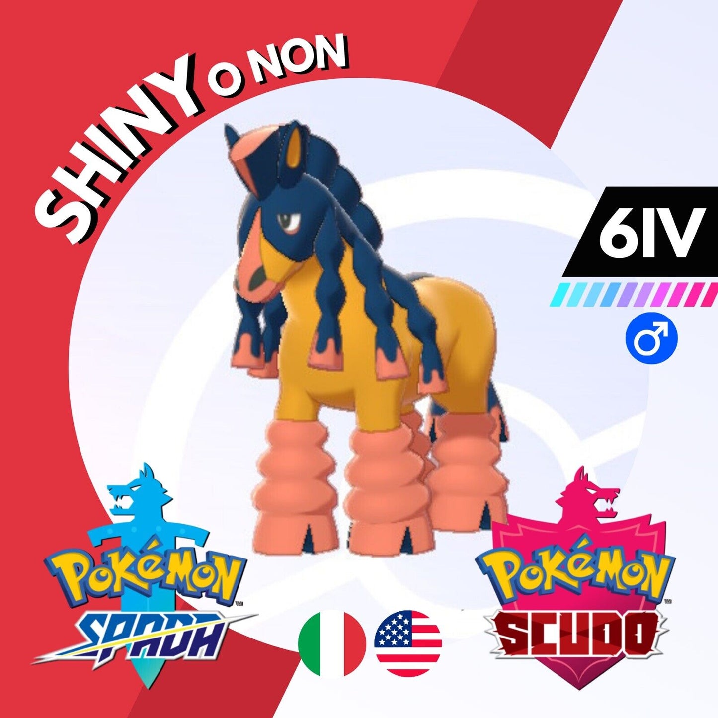 Mudsdale Shiny o Non 6 IV Competitivo Legit Pokemon Spada Scudo Sword Shield