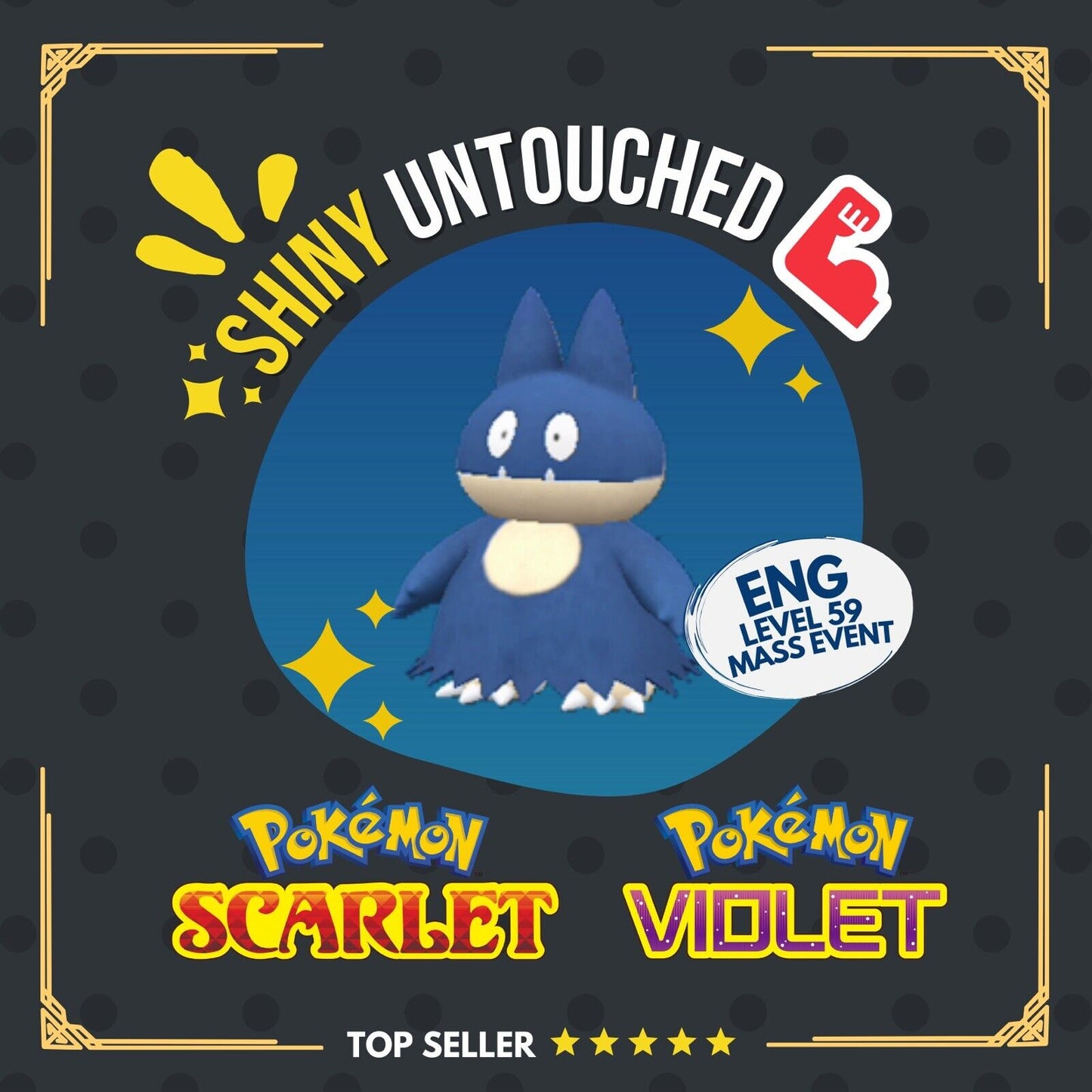 Munchlax Shiny Event Easter Vigor Mass Outbreak Untouched Pokémon Scarlet Violet Shiny by Shiny Living Dex | Shiny Living Dex