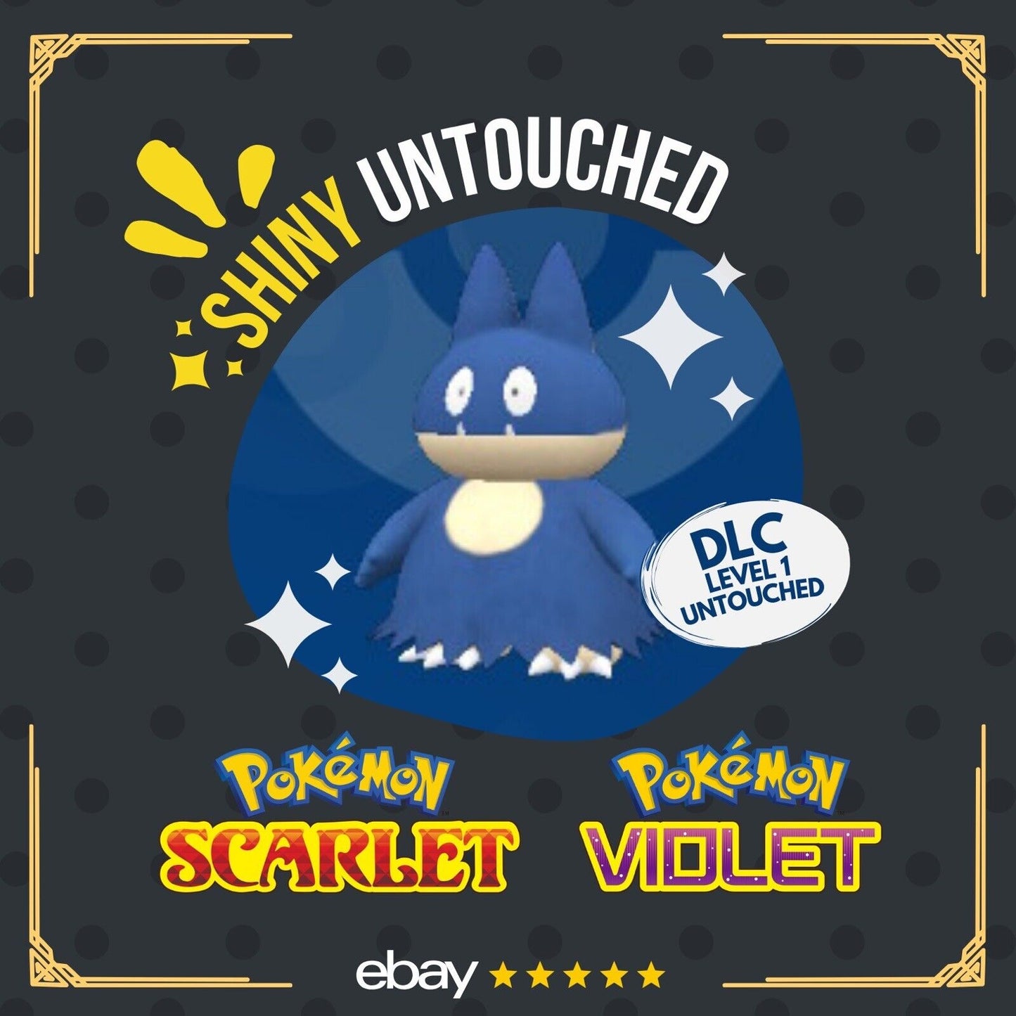 Munchlax Shiny Ogre Oustin Kitakami Hall Price Event Pokémon Scarlet Violet Shiny Level 1 by Shiny Living Dex | Shiny Living Dex