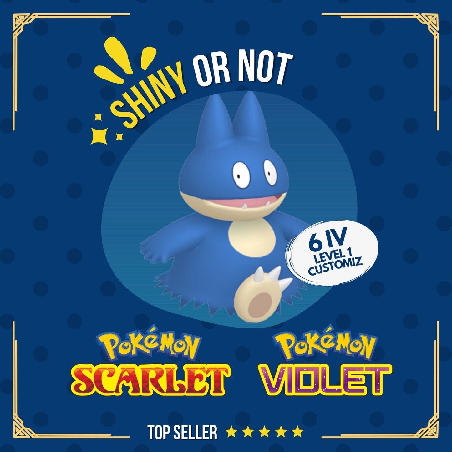 Munchlax Shiny or Non ✨ 6 IV Customizable Nature Level OT Pokémon Scarlet Violet by Shiny Living Dex | Shiny Living Dex