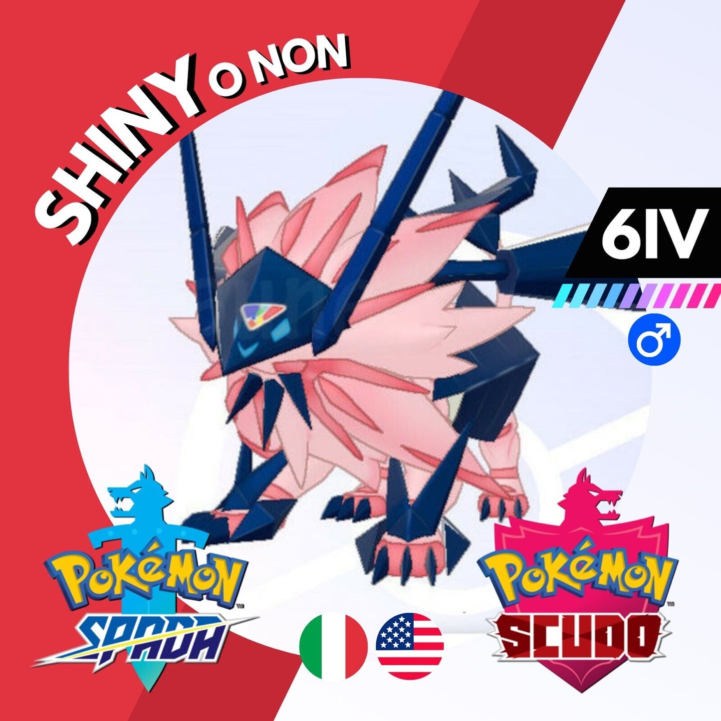 Necrozma Criniera Del Vespro Shiny Non Solgaleo Pokemon Spada Scudo Sword Shield