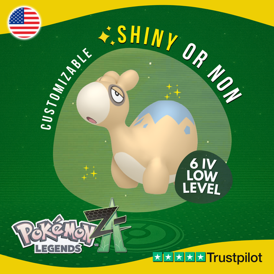 Numel Shiny or Non ✨ 6 IV Pokémon Legends Z-A Competitive Customizable ZA Z A