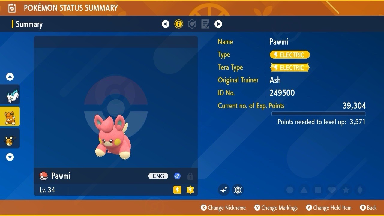 Pawmi Shiny Mass Outbreak July 25 Event Untouched IV Pokémon Scarlet Violet