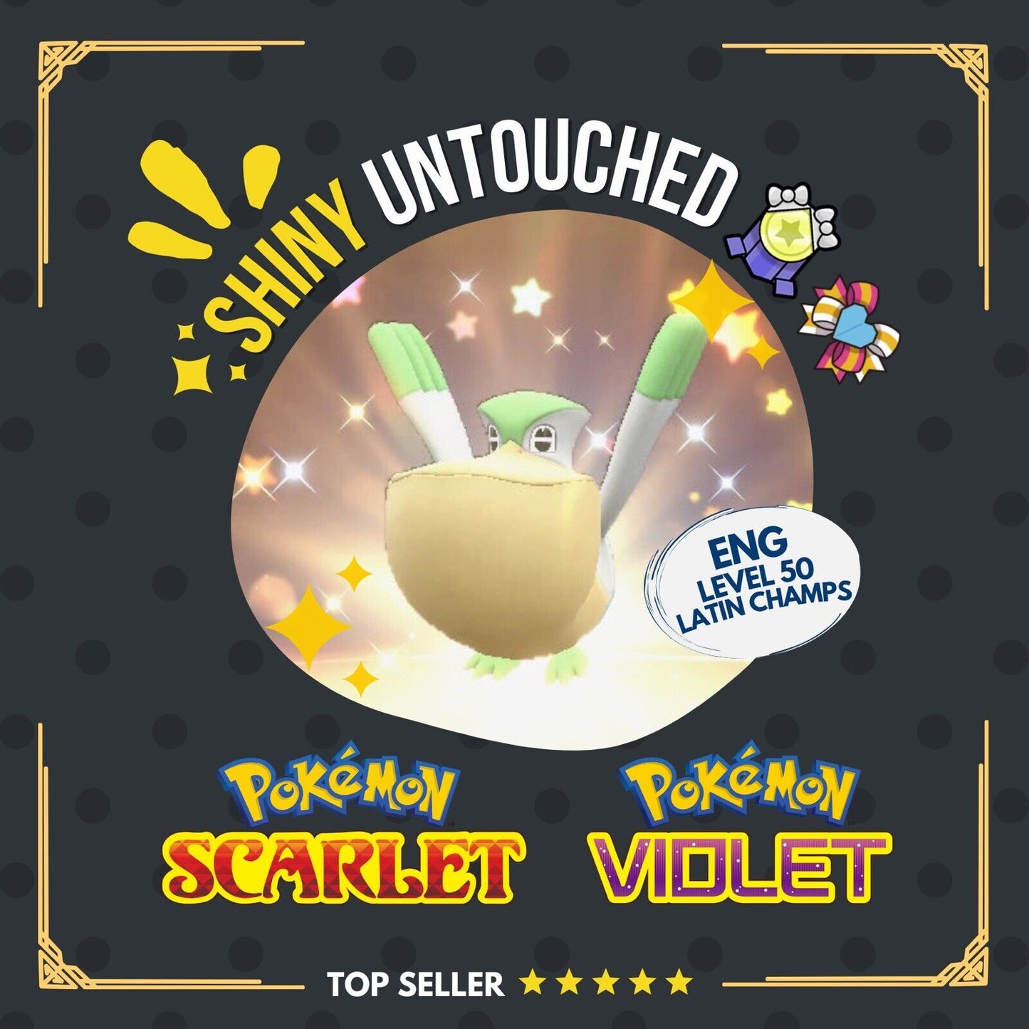 Pelipper Shiny Patrick Connor Champion Event IV Untouched Pokémon Scarlet Violet