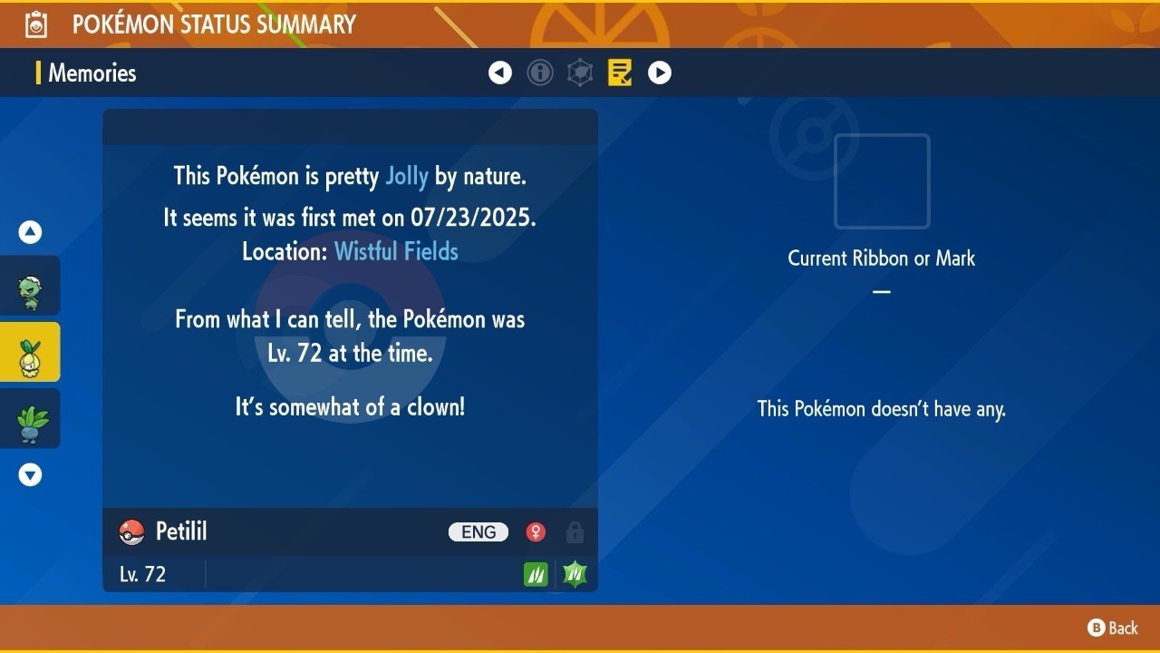 Petilil Shiny Mass Outbreak July 25 Event Untouched IV Pokémon Scarlet Violet
