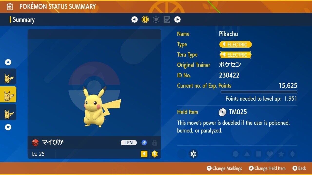 Pikachu Event 25 years Center JPN Mini or Jumbo Untouched Pokémon Scarlet Violet by Shiny Living Dex | Shiny Living Dex