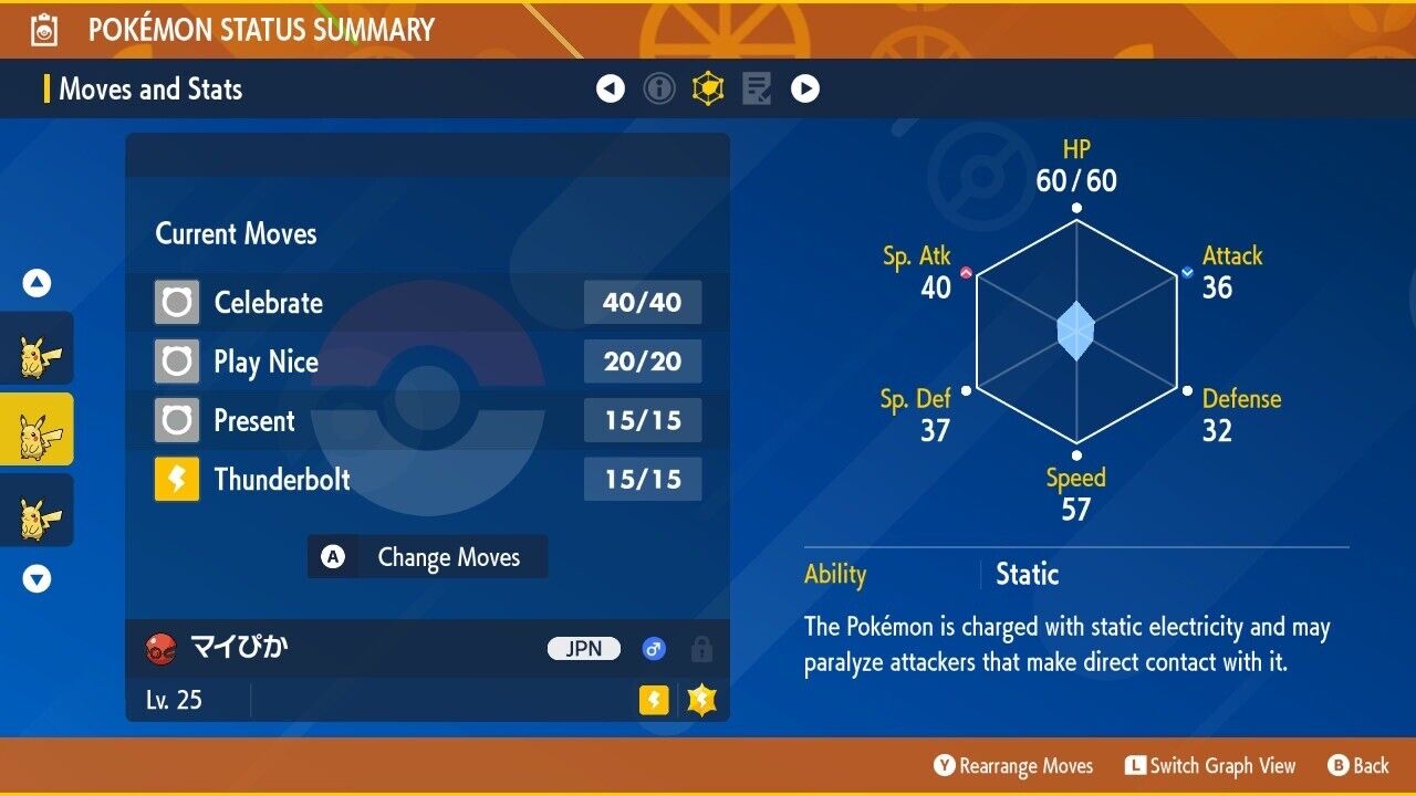 Pikachu Event 25 years Center JPN Mini or Jumbo Untouched Pokémon Scarlet Violet by Shiny Living Dex | Shiny Living Dex