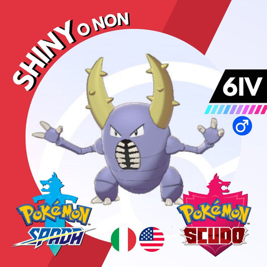 Pinsir Shiny o Non 6 IV Competitivo Legit Pokemon Spada Scudo Sword Shield