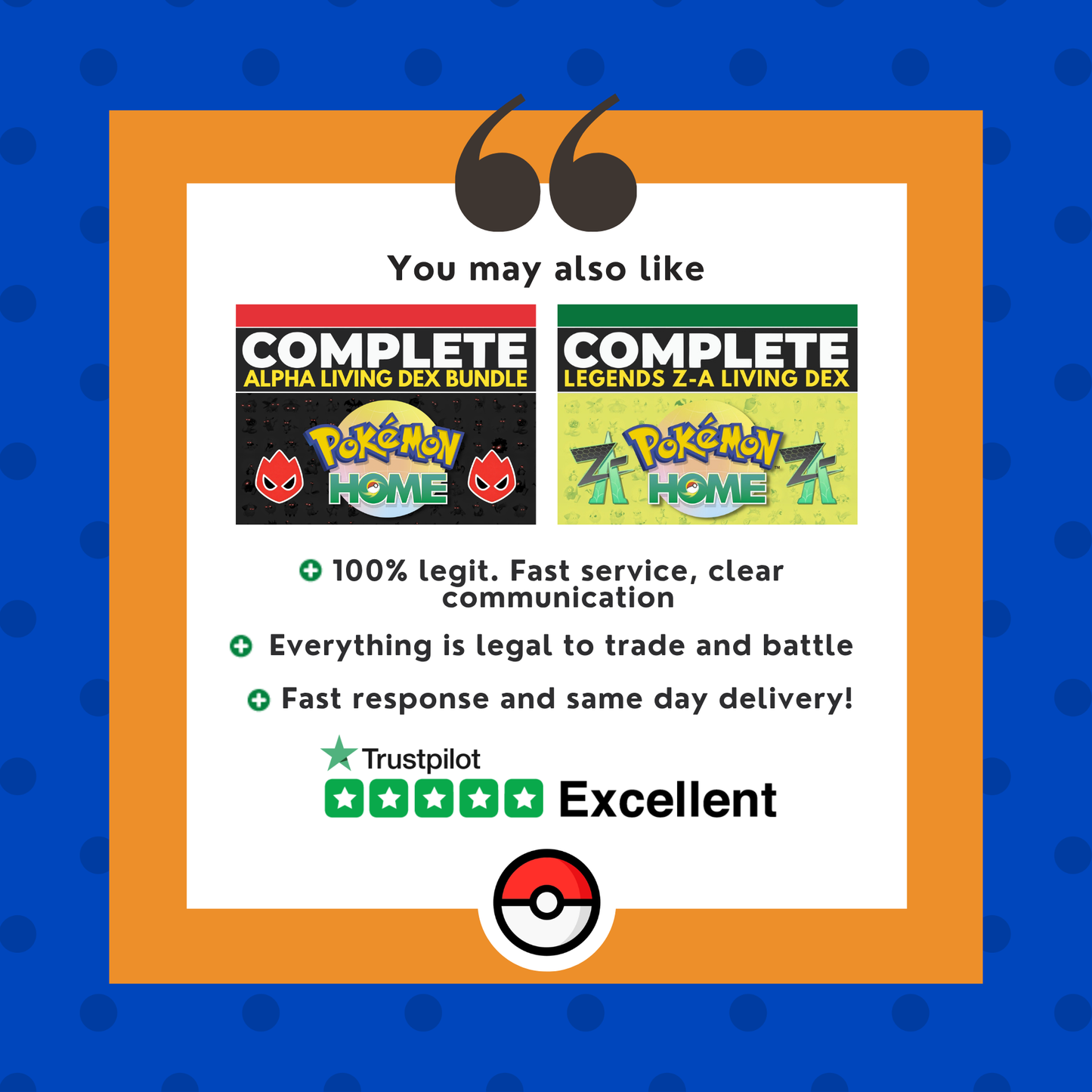Pokémon CHAMPIONS Complete Bundle HOME Shiny Living Dex Competitive IV Pokedex Legit Legal Compatible with all games