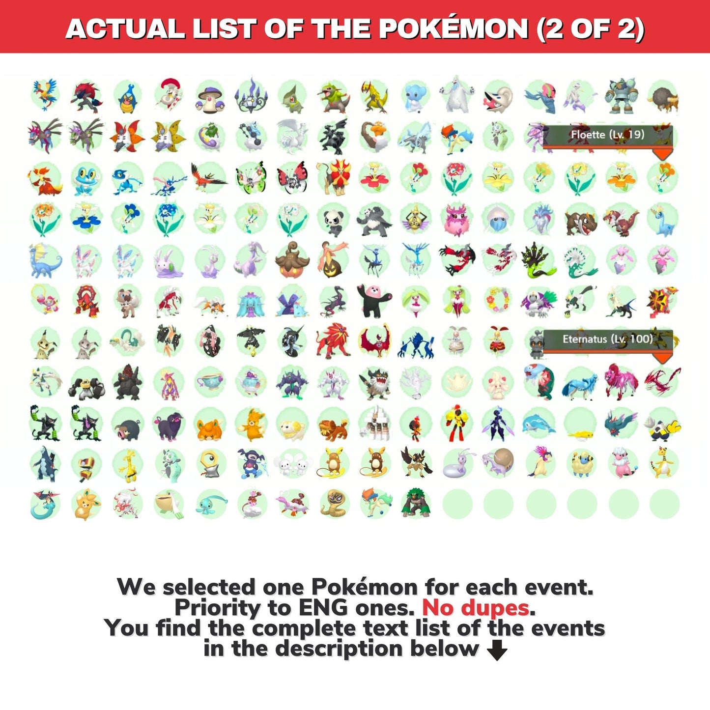 Pokémon HOME Cherish Ball Legit Untouched IV Living Dex Event Complete Collection from 2007 to 2025 Real Moves Level Dates
