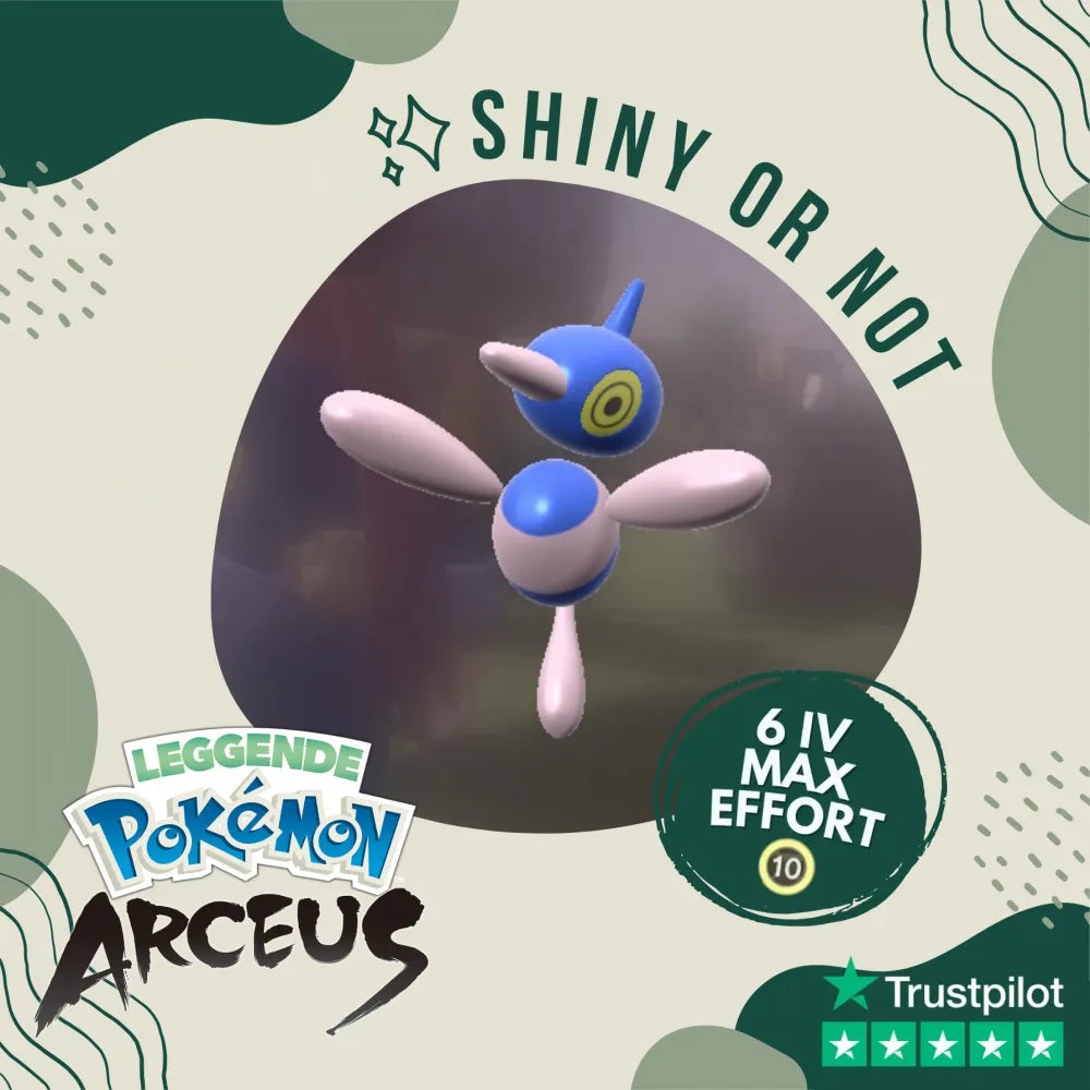 Porygon-Z Shiny ✨ Legends Pokémon Arceus 6 Iv Max Effort Custom Ot Level Gender