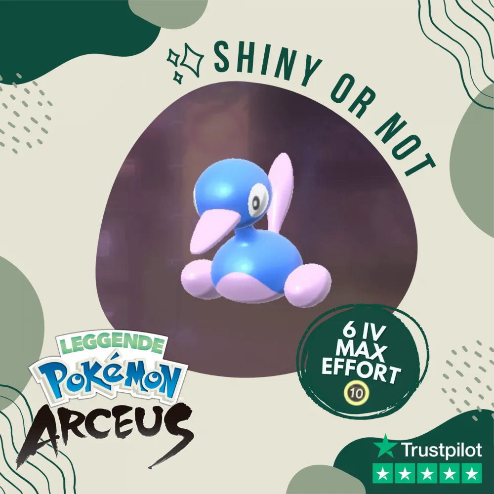 Porygon2 Shiny ✨ Legends Pokémon Arceus 6 Iv Max Effort Custom Ot Level Gender