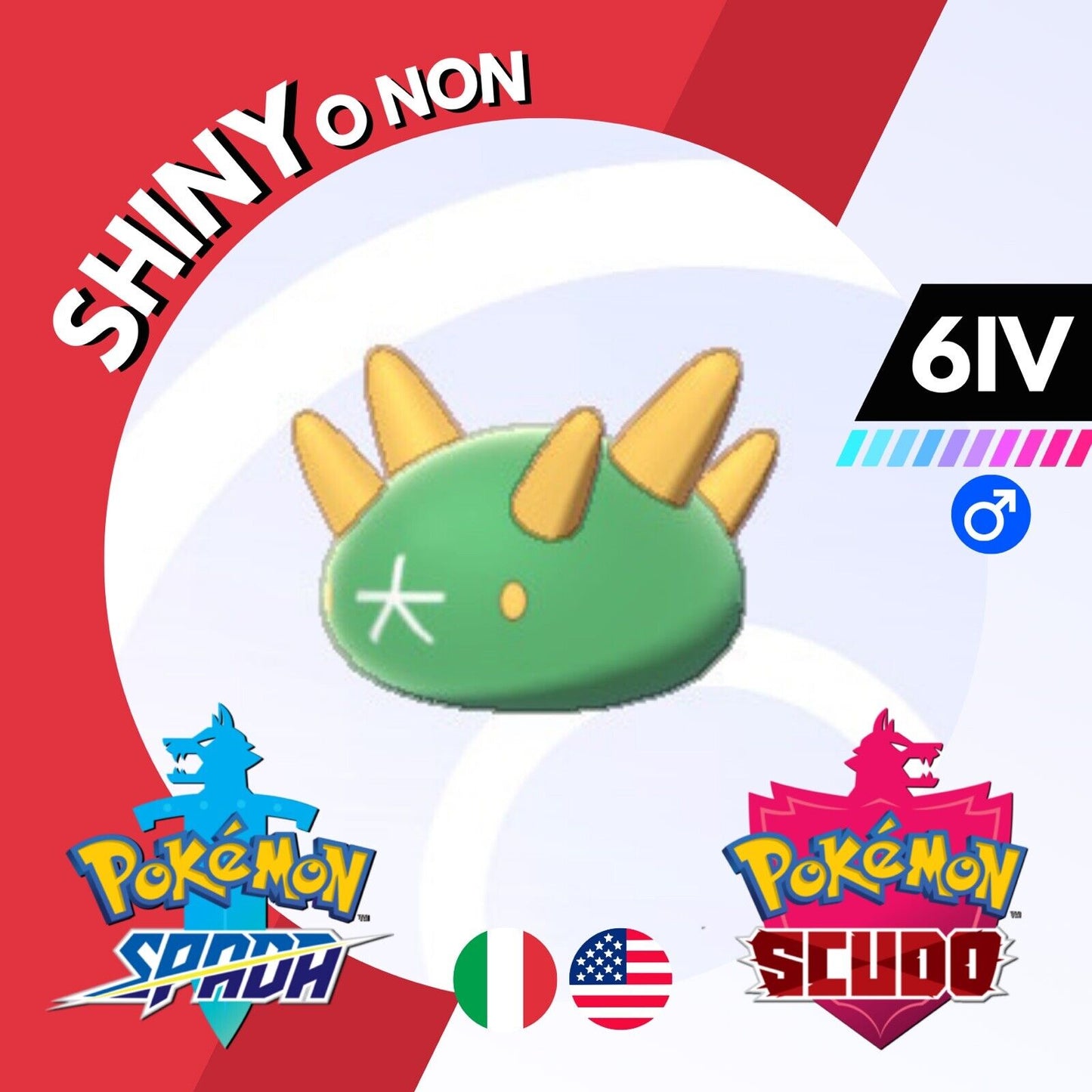 Pyukumuku Shiny o Non 6 IV Competitivo Legit Pokemon Spada Scudo Sword Shield