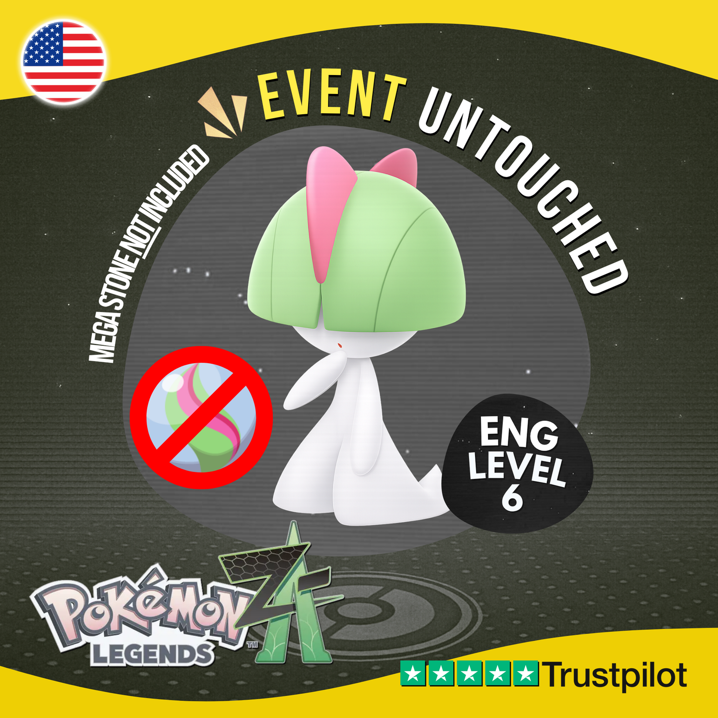 Ralts Event 2025 Untouched IV Early Purchase Bonus Pokémon Legends Z-A ZA Z A