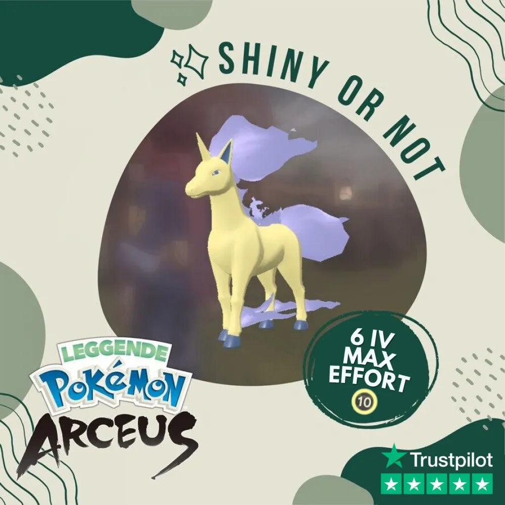CREFOLLET SHINY Niveaux d'Effort Max - Pokémon Légends Arceus CREFOLLET SHINY Niveaux d'Effort Max - Pokémon Légends Arceus