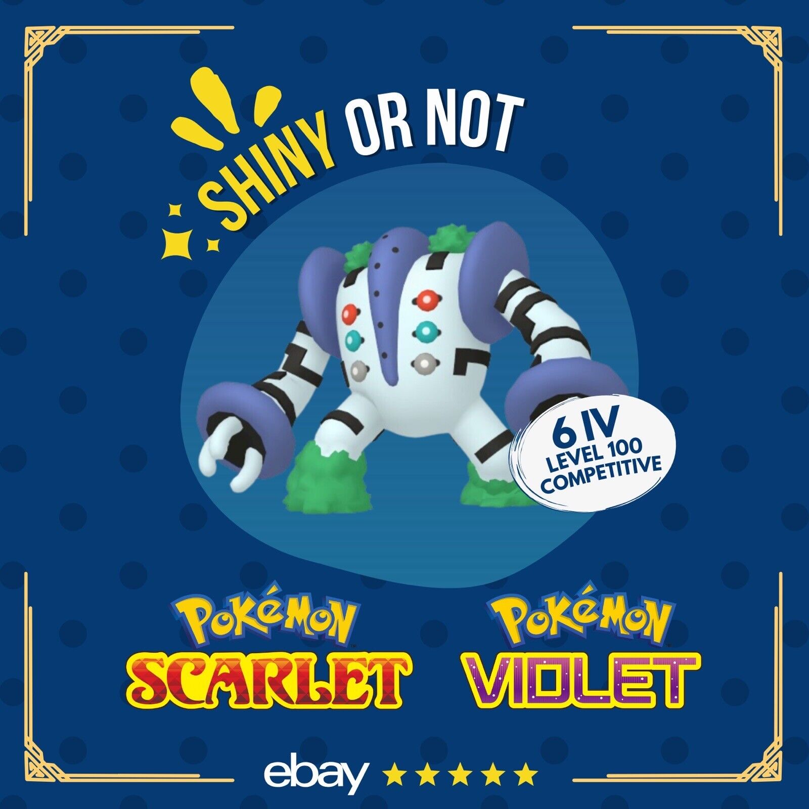 Regigigas 6IV Shiny – Pokémon Scarlatto E Viola (nuovo) - Foto 4