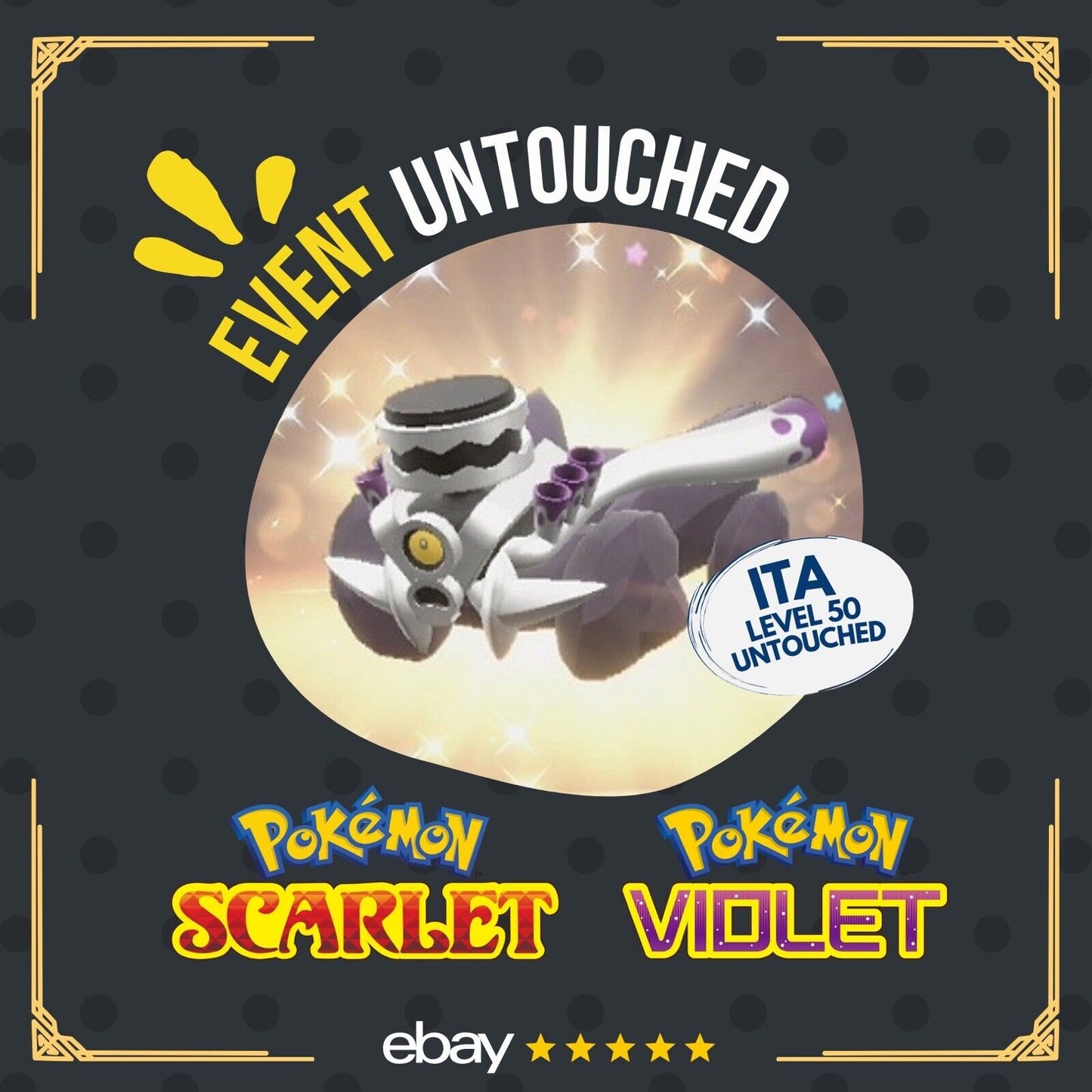 Revavroom Team Star Event Mistery Gift 231122 Untouched Pokémon Scarlet Violet Non shiny Lv 50 by Shiny Living Dex | Shiny Living Dex