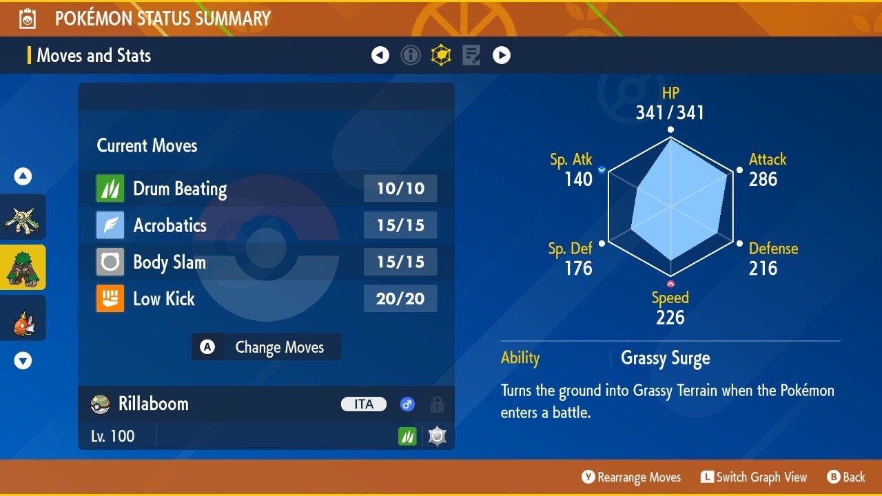 Rillaboom Unrivaled Tera Raid July Event Untouched Legit Pokémon Scarlet Violet Non shiny Lv. 100 by Shiny Living Dex | Shiny Living Dex