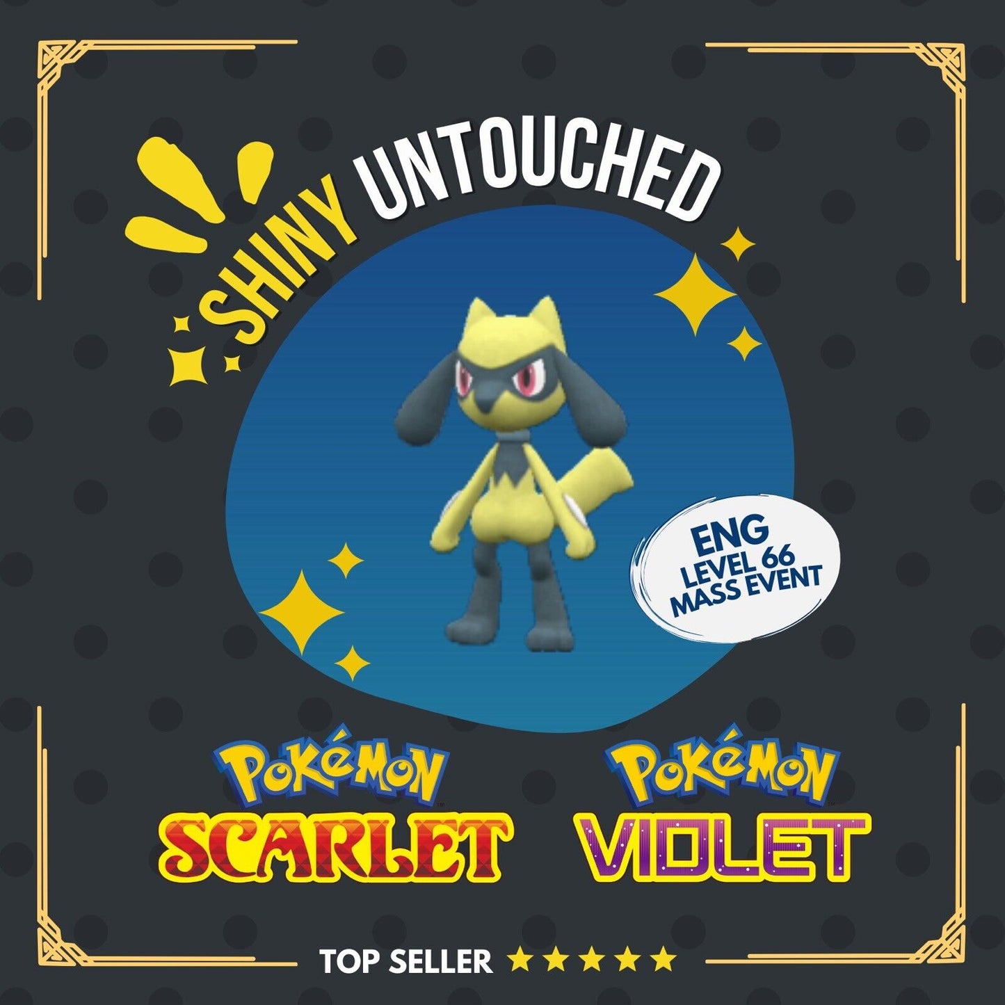 Riolu Shiny Event Mass Outbreaks August Untouched IV Pokémon Scarlet Violet