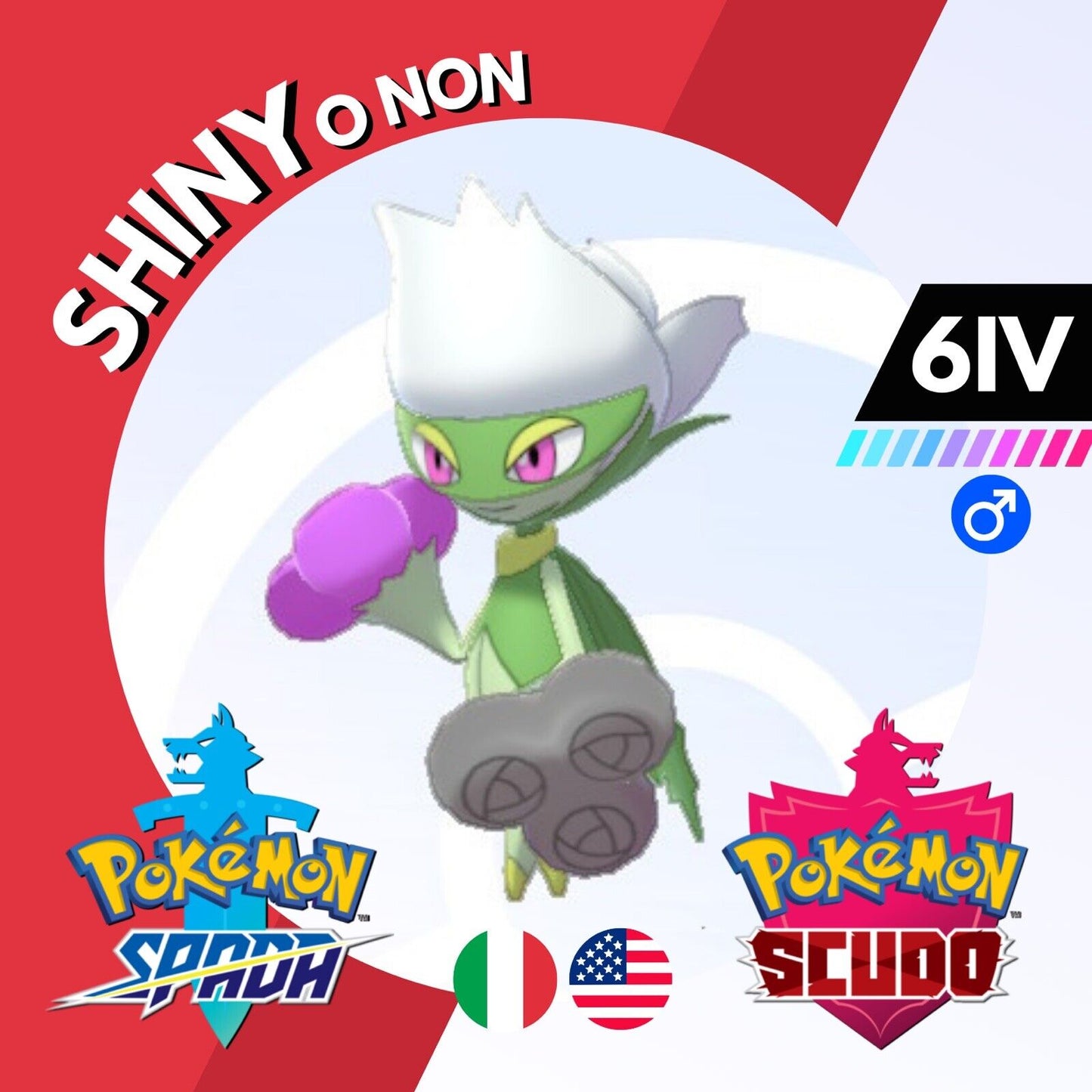 Roserade Shiny o Non 6 IV Competitivo Legit Pokemon Spada Scudo Sword Shield