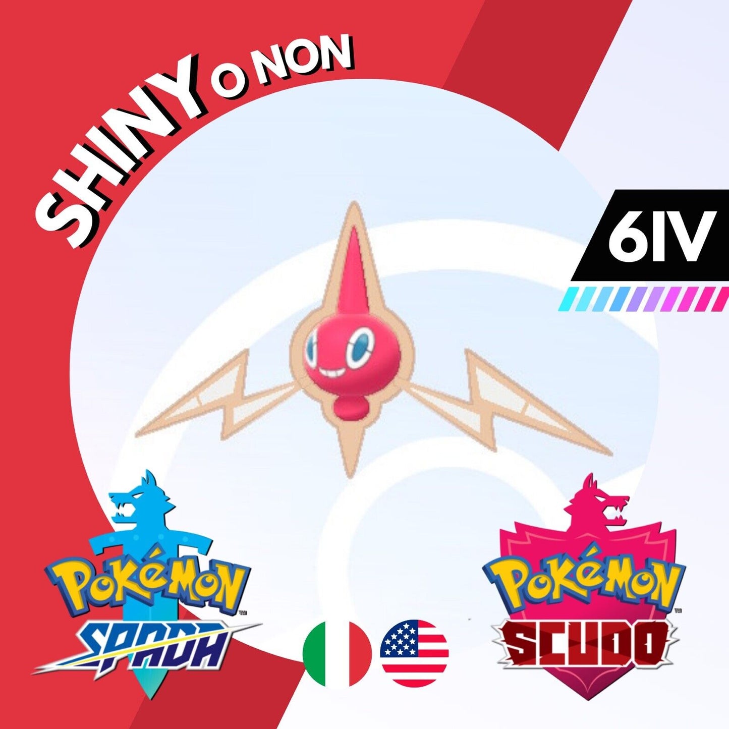 Rotom Base Shiny o Non 6 IV Spettro Legit Pokemon Spada Scudo Sword Shield