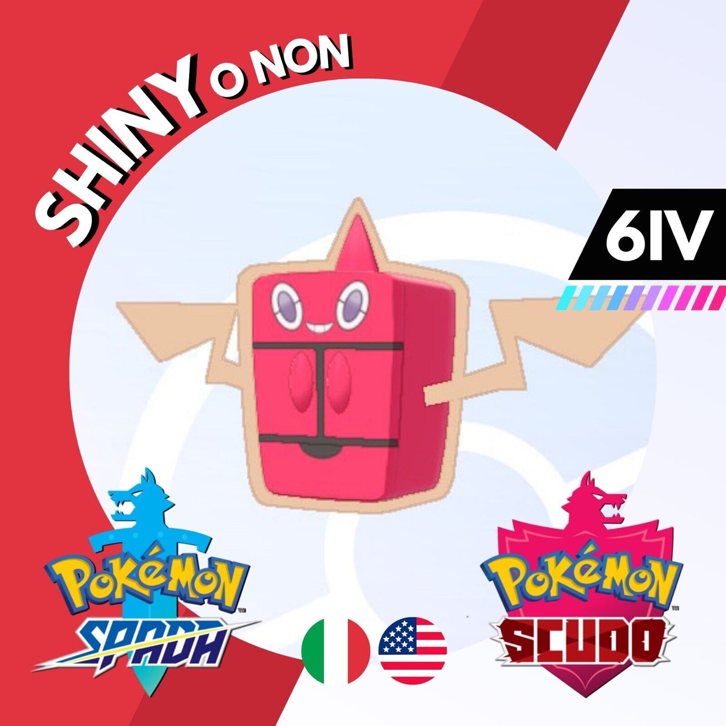Rotom Frost Gelo Ghiaccio Shiny o Non 6 IV Pokemon Spada Scudo Sword Shield