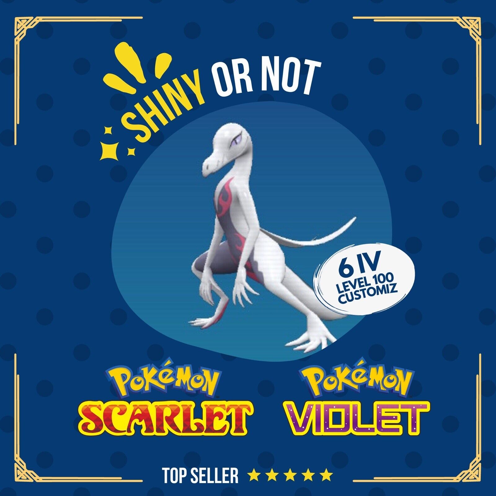 Salazzle Shiny or Non 6 IV Competitive Customizable Pokmon Scarlet Shiny Living Dex Salazzle Shiny or Non 6 IV Competitive Customizable Pokmon Scarlet Shiny Living Dex
