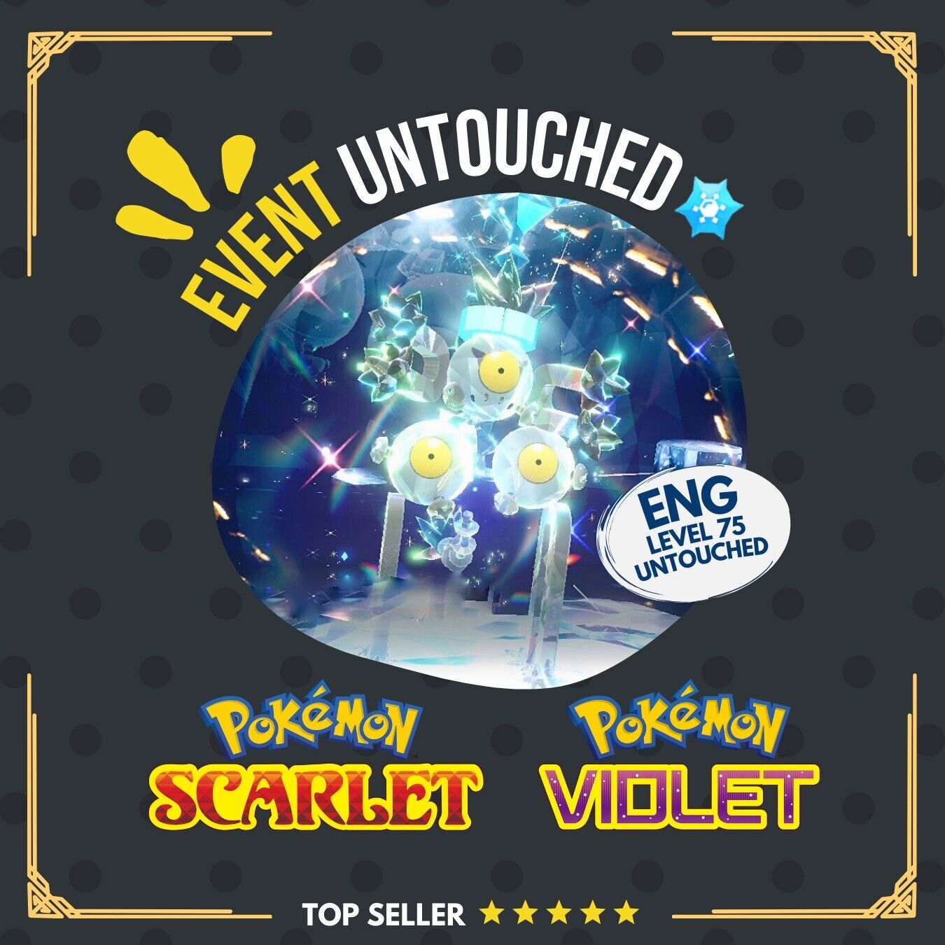 Sandy Shocks Ice Tera Raid Event May 2024 Untouched IV Pokémon Scarlet Violet