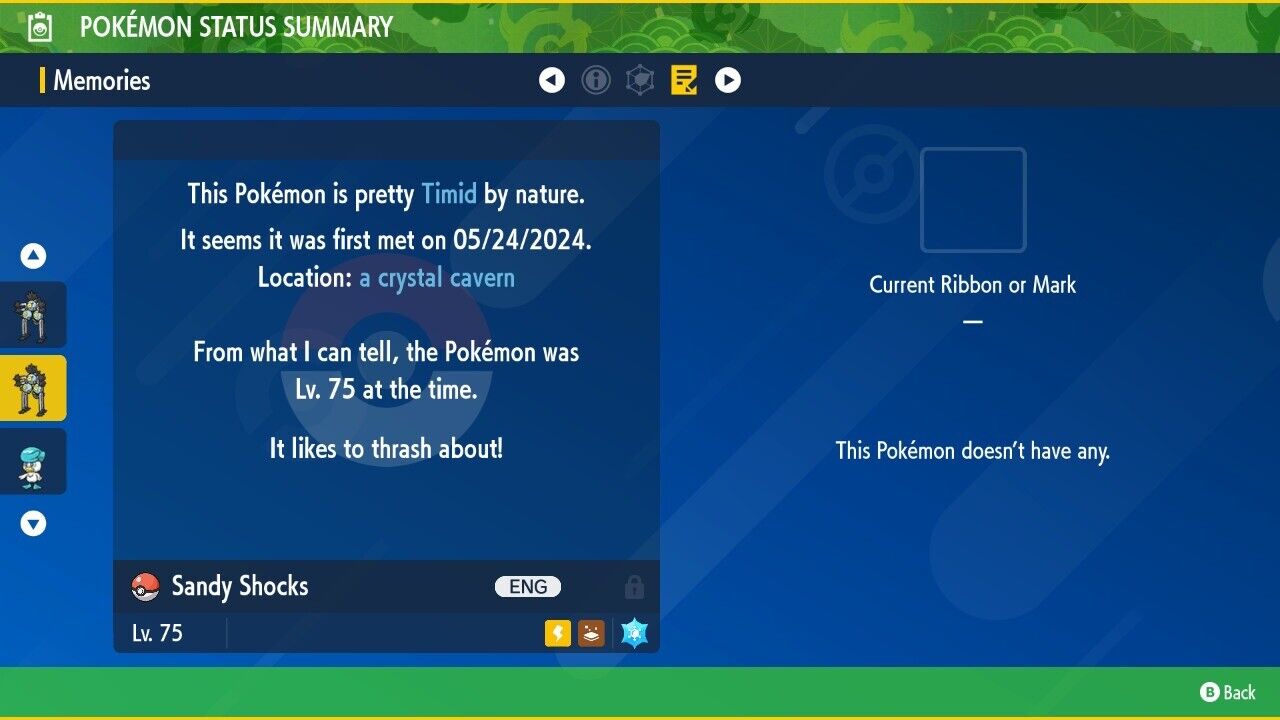 Sandy Shocks Ice Tera Raid Event May 2024 Untouched IV Pokémon Scarlet Violet
