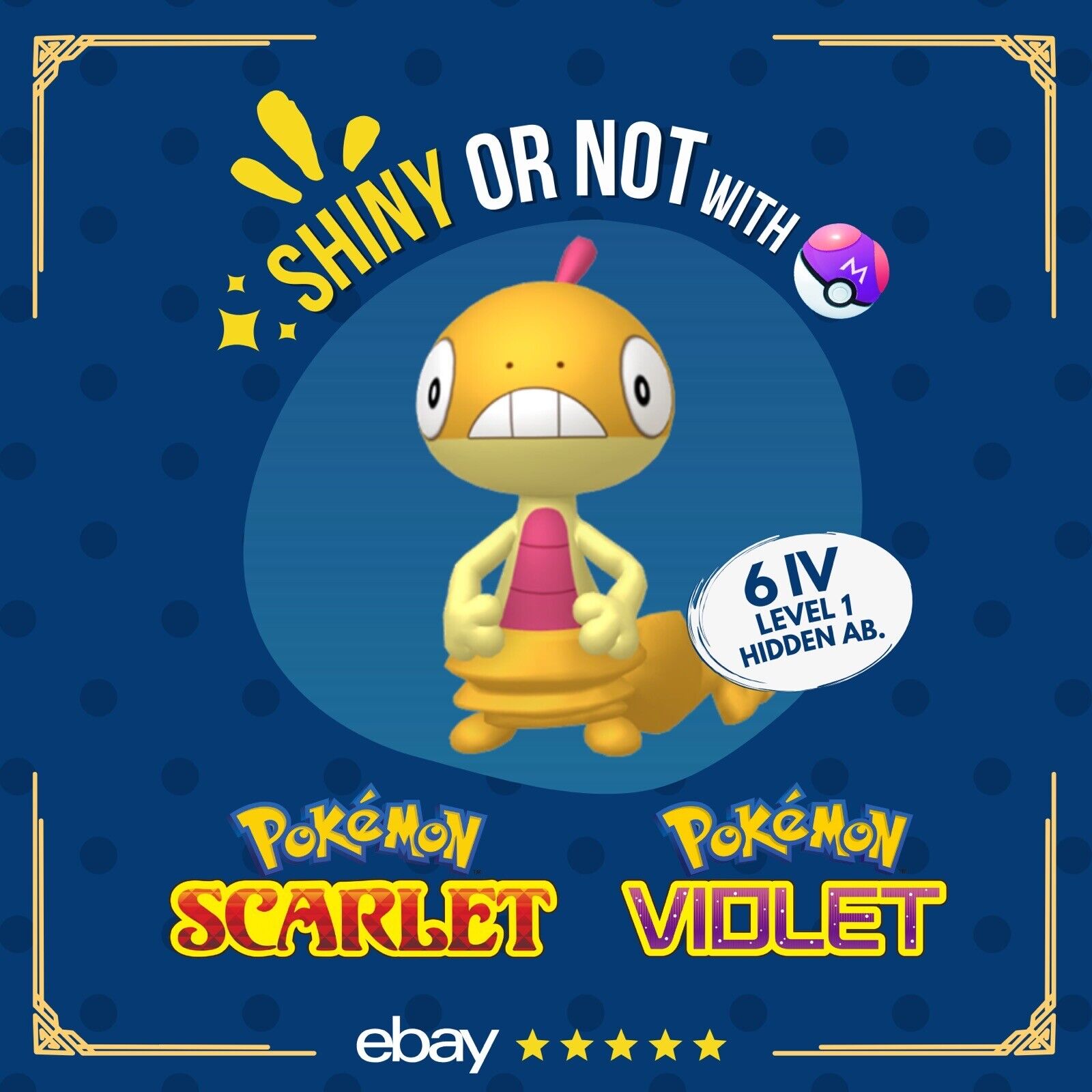 SHINY 6IV XXXL Low Level (1-20) Legendary Pokemon Scarlet/Violet Home