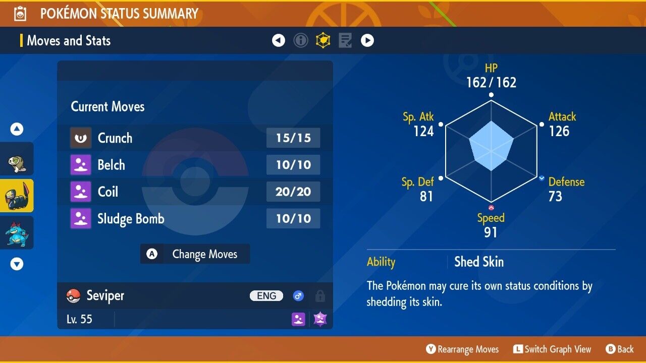 Seviper Shiny Event Mass Outbreaks Snakelike Untouched IV Pokémon Scarlet Violet