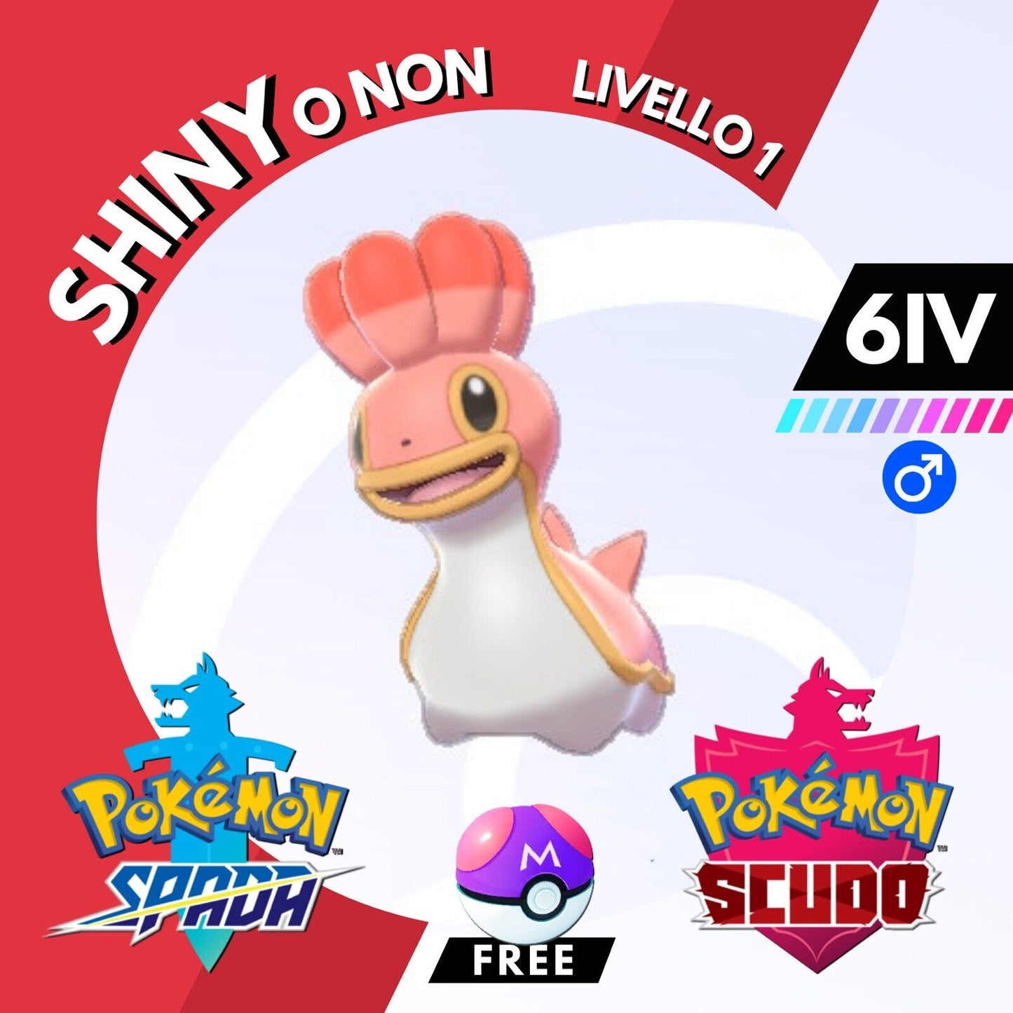 Shellos Weast Ovest Shiny 6 IV e Master Ball Pokemon Spada Scudo Sword Shield