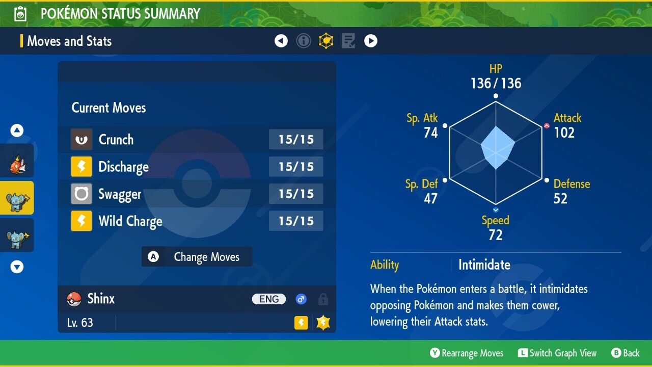 Shinx Shiny Event Strike Gold Mass Outbreak Untouched IV Pokémon Scarlet Violet Shiny by Shiny Living Dex | Shiny Living Dex