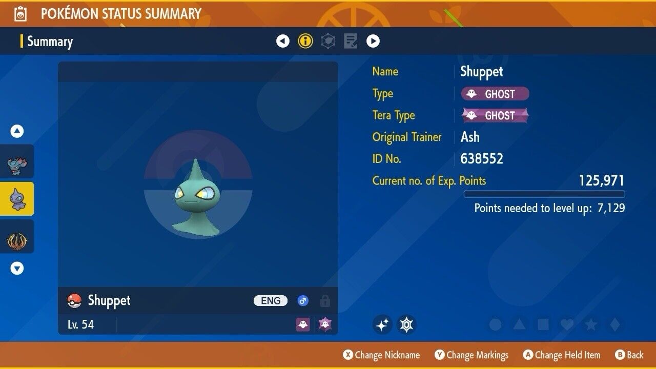 Shuppet Shiny Event Mass Outbreaks Crafty Untouched IV Pokémon Scarlet Violet