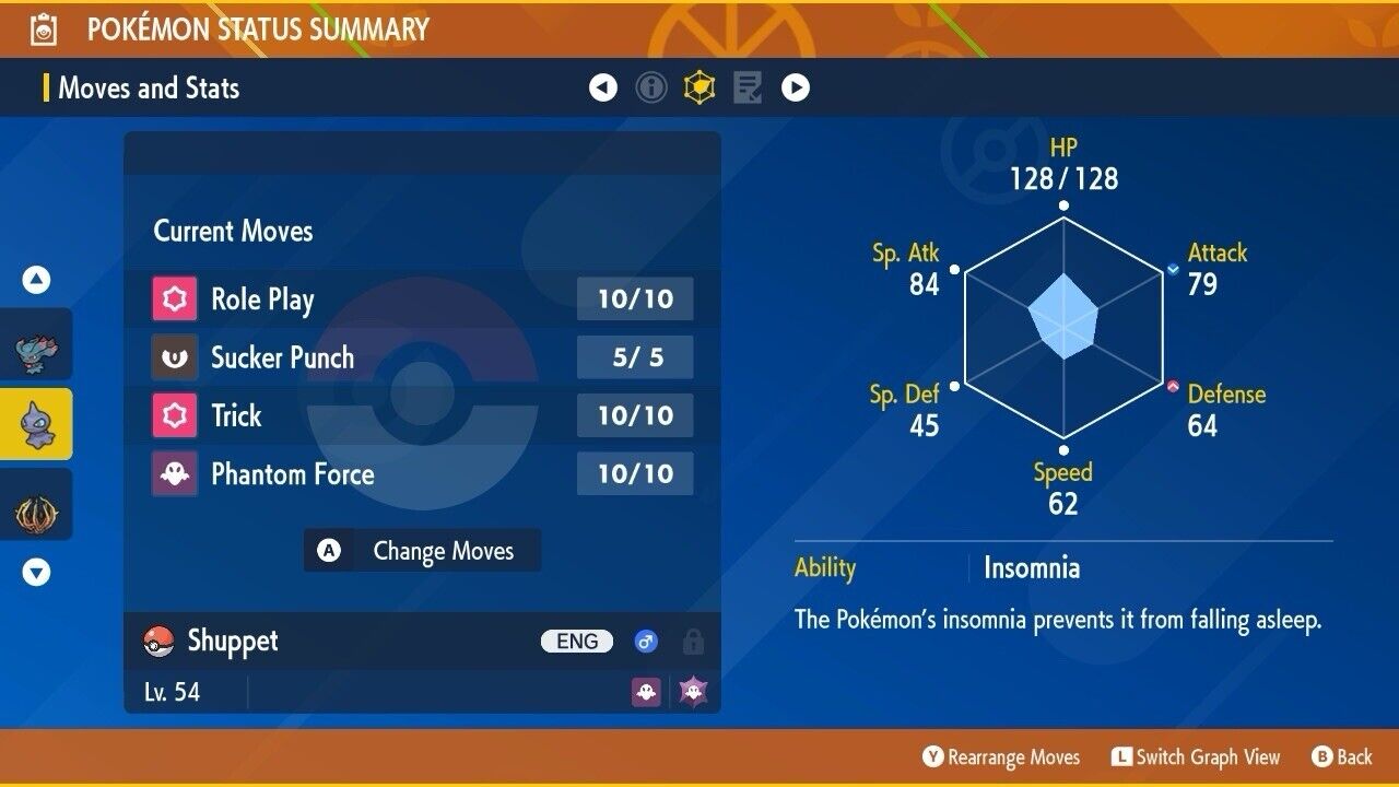 Shuppet Shiny Event Mass Outbreaks Crafty Untouched IV Pokémon Scarlet Violet