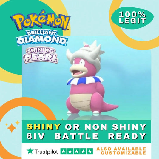 Slowking Shiny ✨ or Non Shiny Pokémon Brilliant Diamond Shining Pearl Battle Ready 6 IV Competitive 100% Legit Level 100 Customizable Custom OT by Shiny Living Dex | Shiny Living Dex