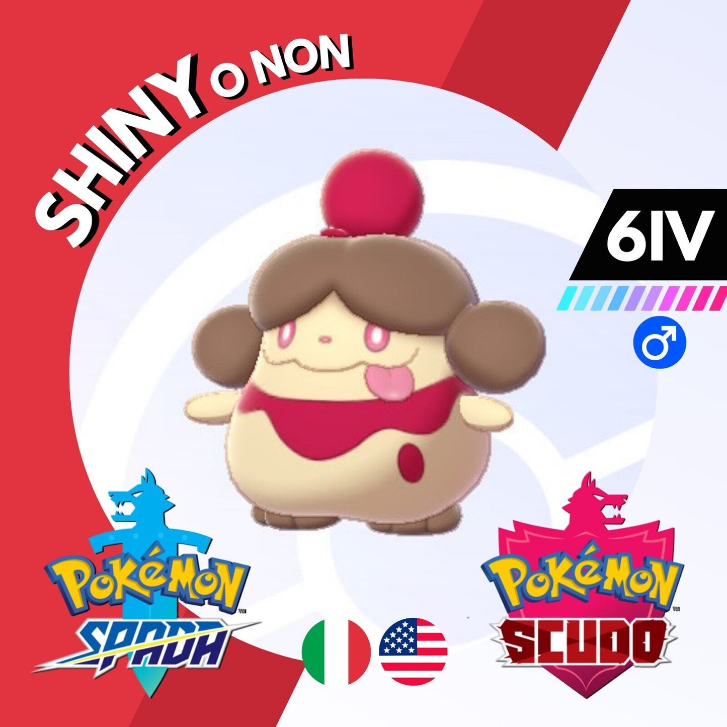 Slurpuff Shiny o Non 6 IV Competitivo Legit Pokemon Spada Scudo Sword Shield