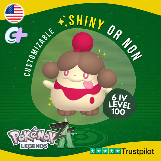 Slurpuff Shiny or Non ✨6 IV Pokémon Legends Z-A Competitive Customizable ZA Z A