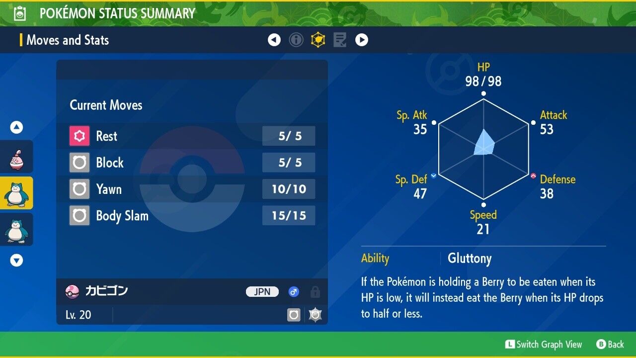Snorlax Pokemon Center Distribution Project Event JAP Untouched Scarlet Violet Non Shiny Level 20 by Shiny Living Dex | Shiny Living Dex