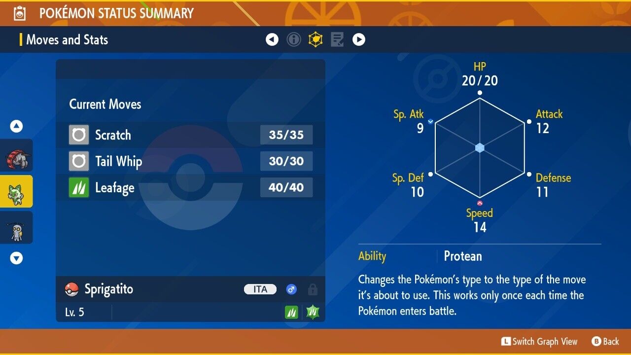 Sprigatito HOME May 2023 Event Mistery Gift Untouched Pokémon Scarlet Violet Non shiny Level 5 by Shiny Living Dex | Shiny Living Dex