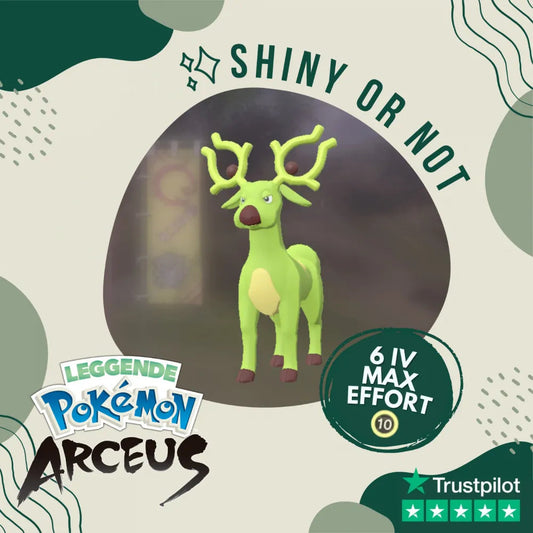 Stantler Shiny ✨ Legends Pokémon Arceus 6 Iv Max Effort Custom Ot Level Gender